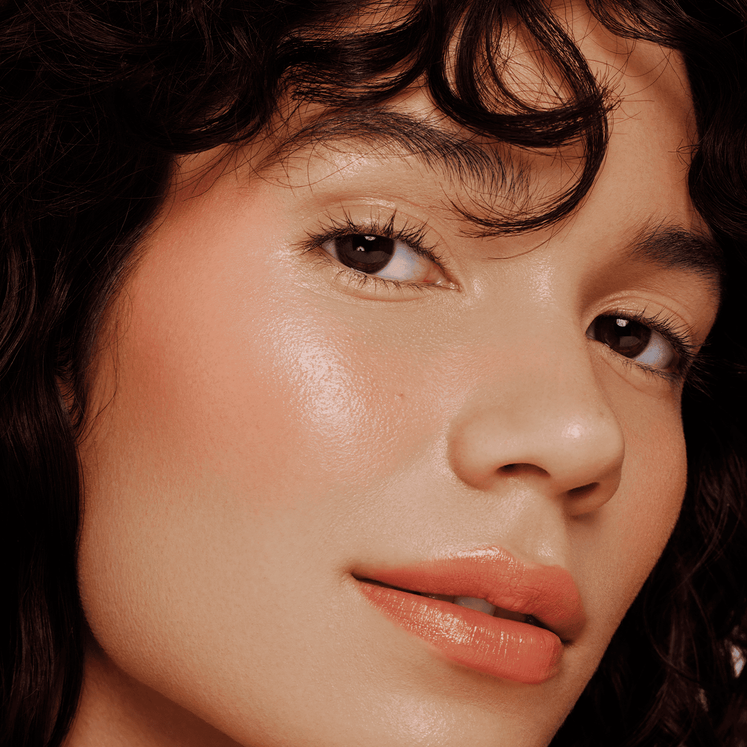 model with makup