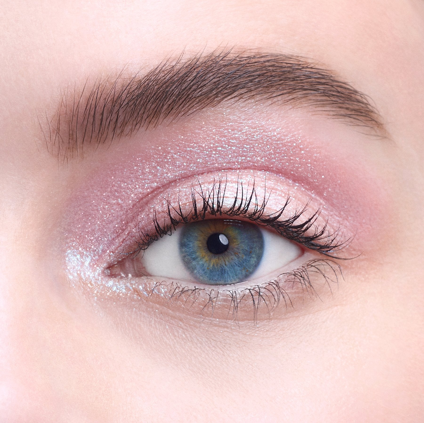 LIGHT MATTER - TAUPE CREAM EYESHADOW - peachy-taupe shadow base with shimmery Cosmos shade on top