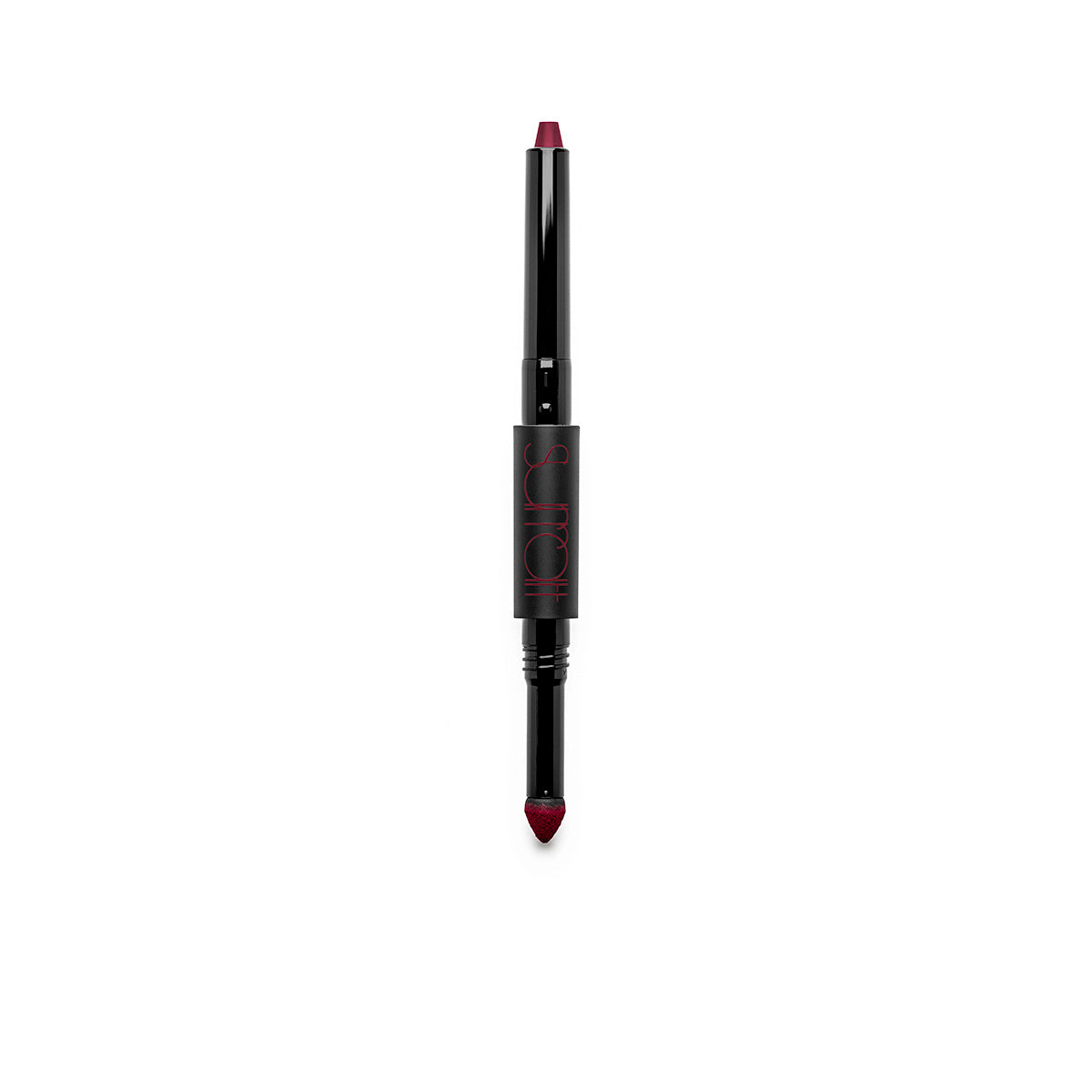 BONNE - TRUE RED - dual-ended lip baton with creamy lipstick pencil in true red and matching mattifying pigment lip powder in true red shade