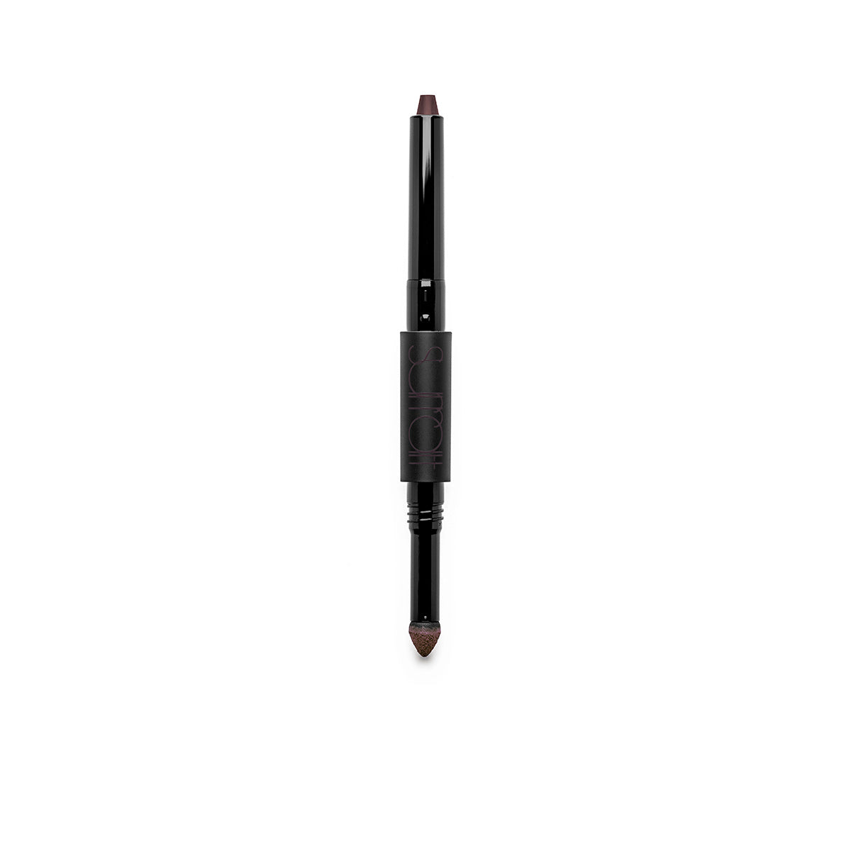 ELYSIAN - PURPLE - dual-ended lip baton with creamy lipstick pencil in purple and matching mattifying pigment lip powder in purple shade