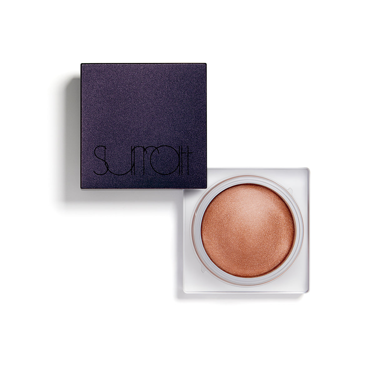 CIEL DORE - SHEER GOLDEN PEACH WITH IRIDESCENT SHIMMER - water-based bouncy souffle eyeshadow with lid