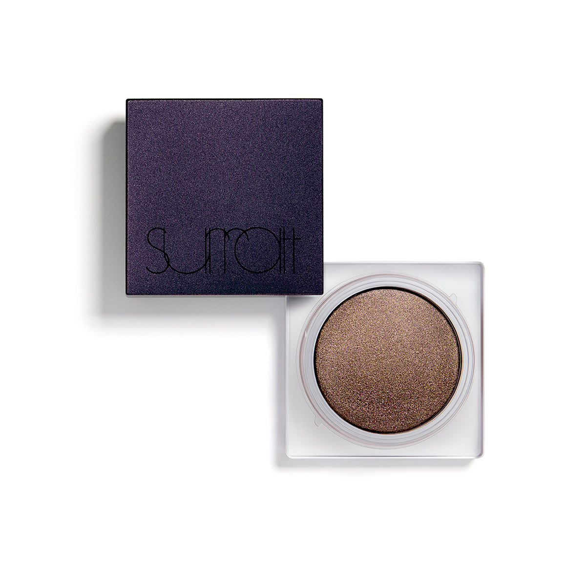 GRIS DOUX - SHEER GRAY TAUPE WITH GOLD SHIMMER - water-based bouncy souffle eyeshadow with lid