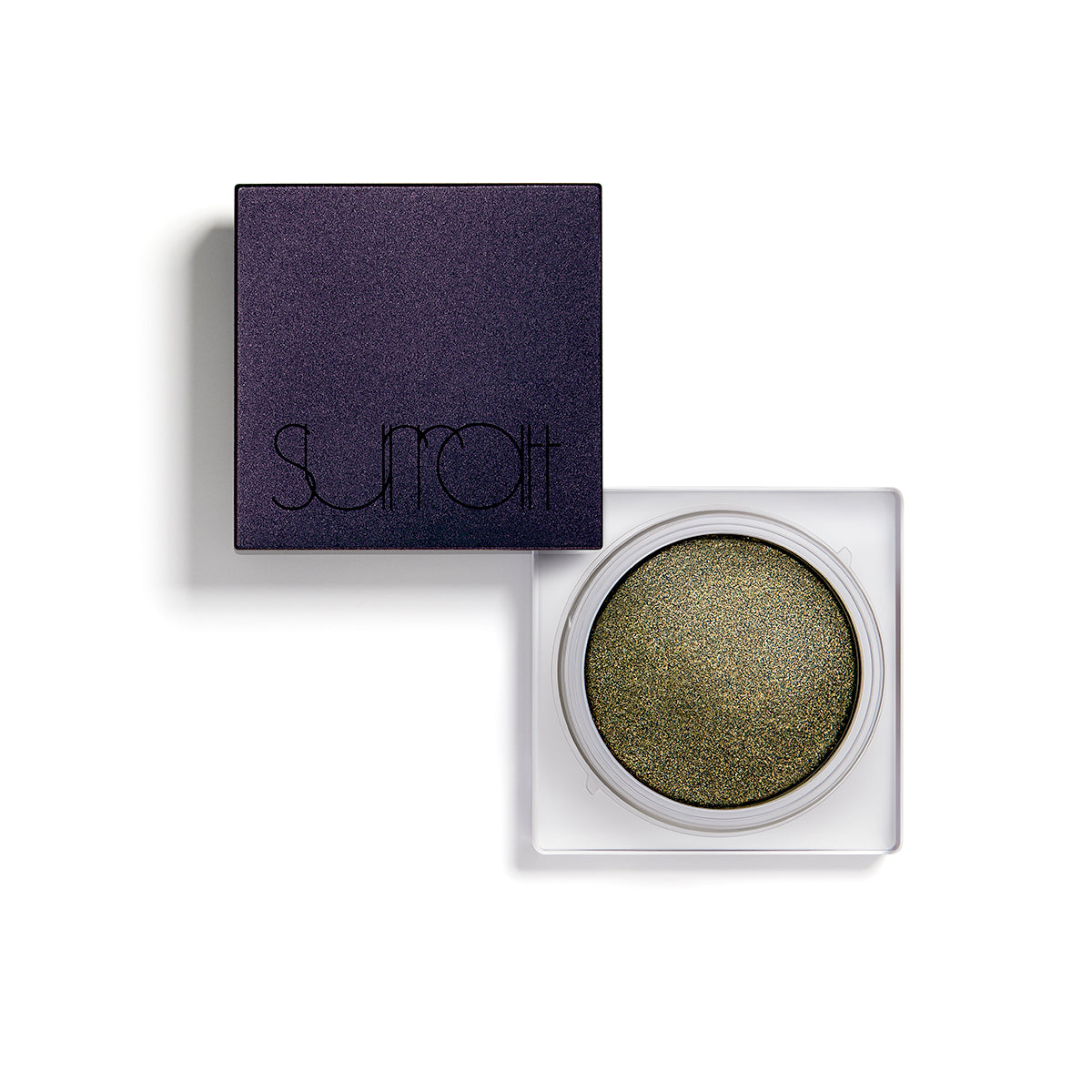 MATIN VERT - SHEER SEAWEED GREEN WITH GOLD SHIMMER - water-based bouncy souffle eyeshadow with lid