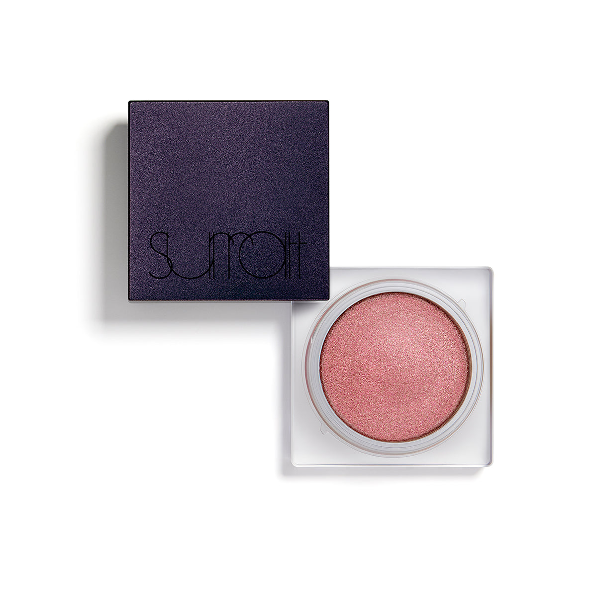 ROSE REVE - SHEER DUSTY PINK WITH RADIANT PINK SHIMMER - water-based bouncy souffle eyeshadow with lid
