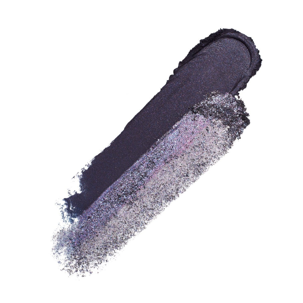 VISUAL EYES - INKY BLUE CREAM WITH STEEL-BLUE SHADOW - Inky blue cream with steel-blue shimmer powder in unique double-decker eyeshadow