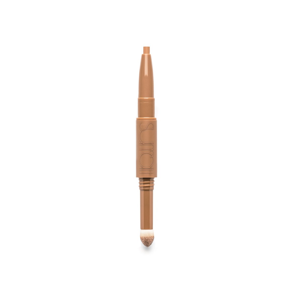 MOUSSEUX - Chamois with Champagne Sparkle - dual-ended eye baton with clarifying waterline liner in chamois beige and corresponding shimmering powder in champagne sparkle