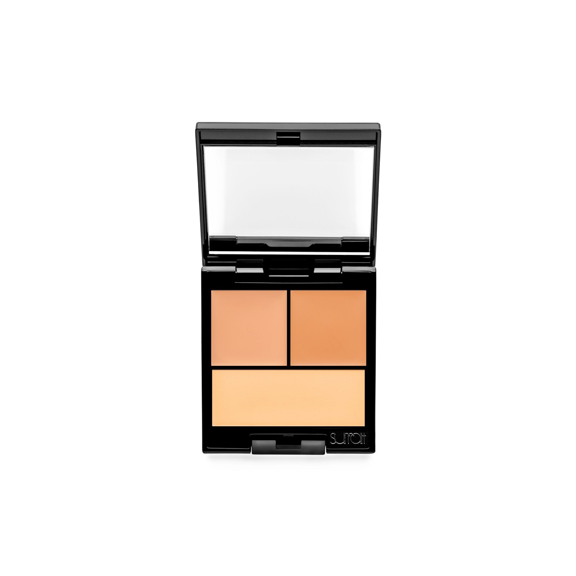 5 - Copper / Brown / Brown Powder - long-wearing tri-color cream concealer palette in copper and brown shades with brown setting powder