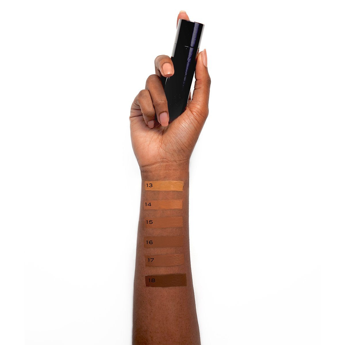 ALLVAR - light-to-medium coverage foundation for dewy skin on various skin tones three