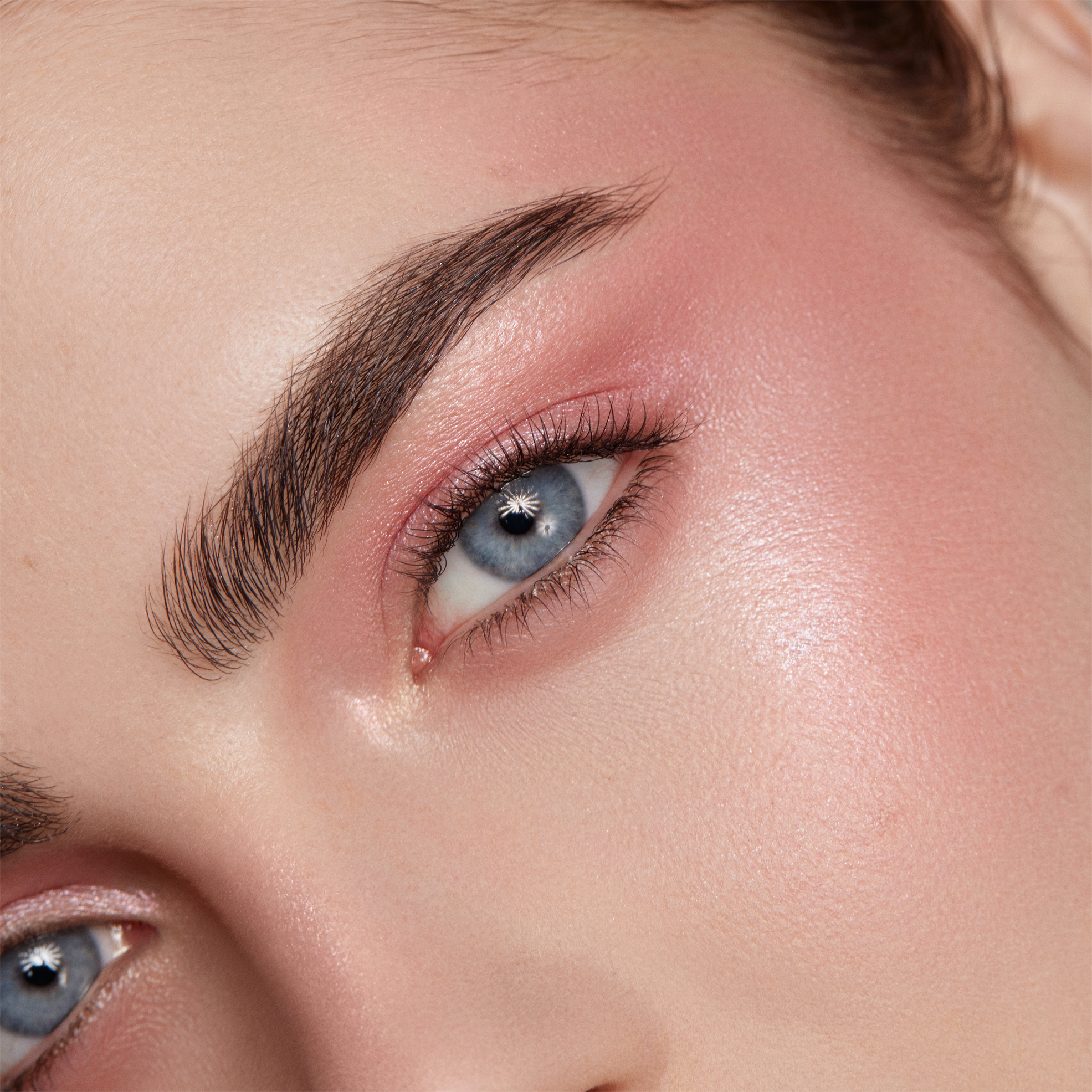 BARBE A PAPA - COOL BRIGHT PINK - cool bright pink artistique liquid and powder blushes layered on model