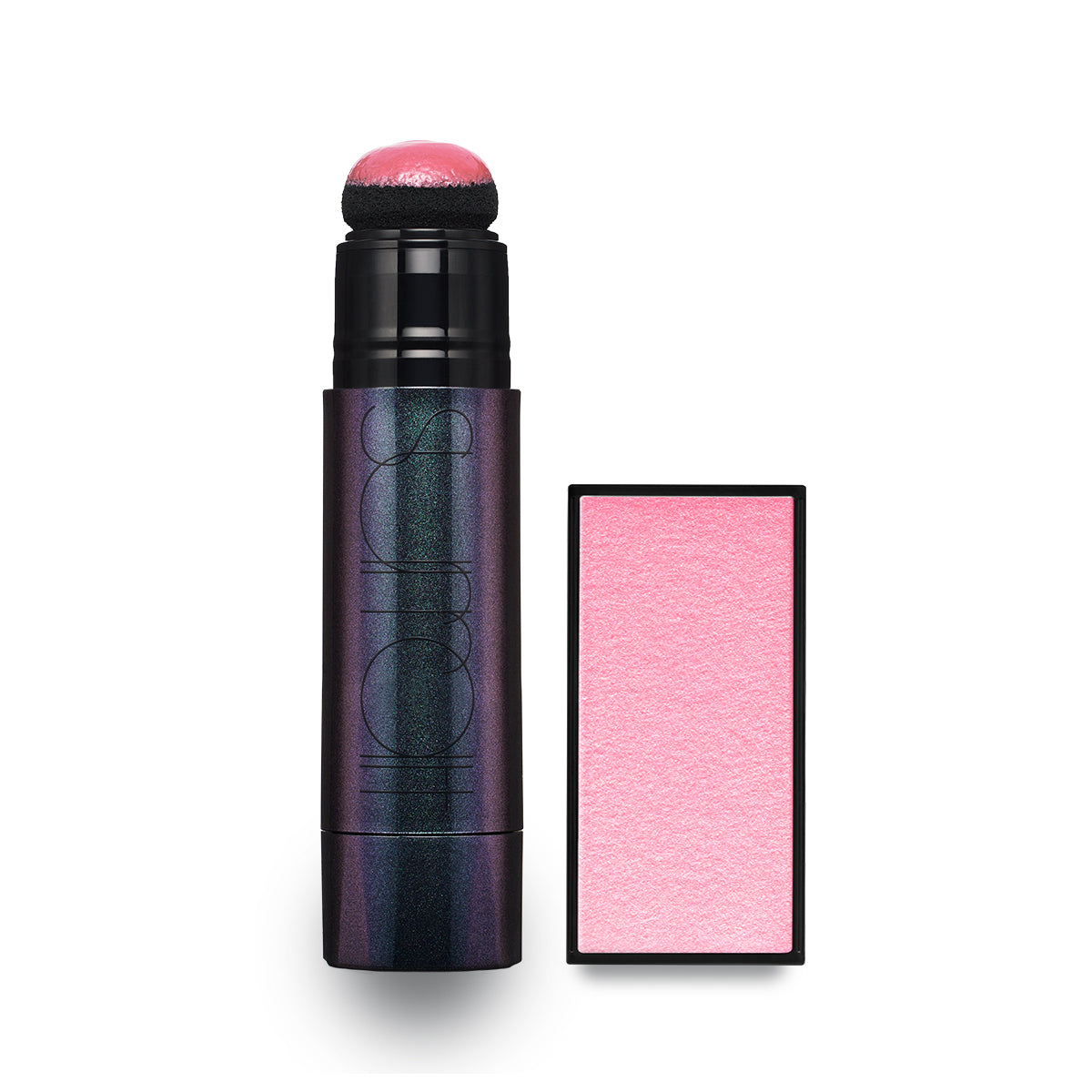 BARBE A PAPA - COOL BRIGHT PINK - Coordinating powder and liquid blush pair in cool bright pink shade