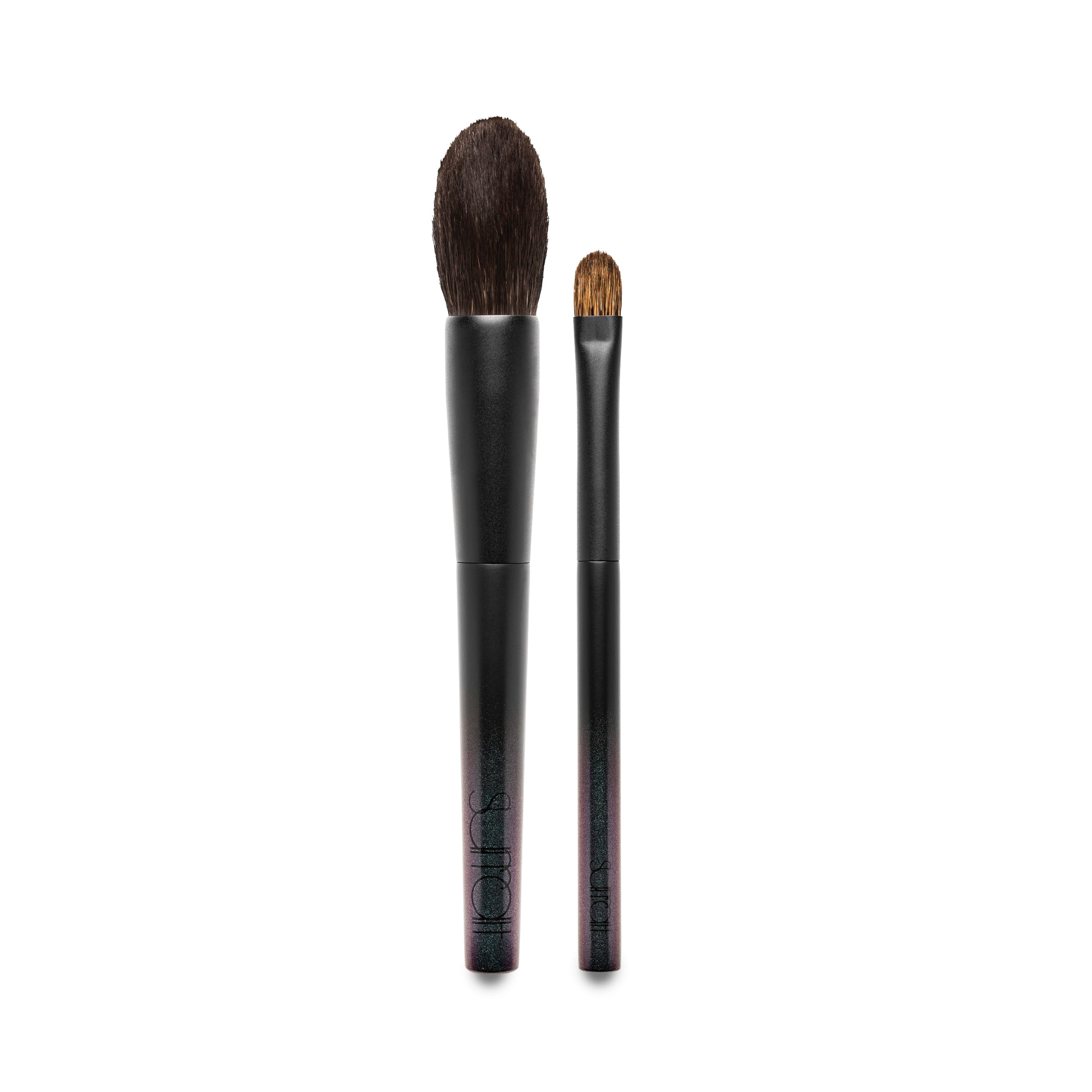 Artistique Eye and Face Brush Duo - Two essential, multitasking brushes—one for eyes, one for face