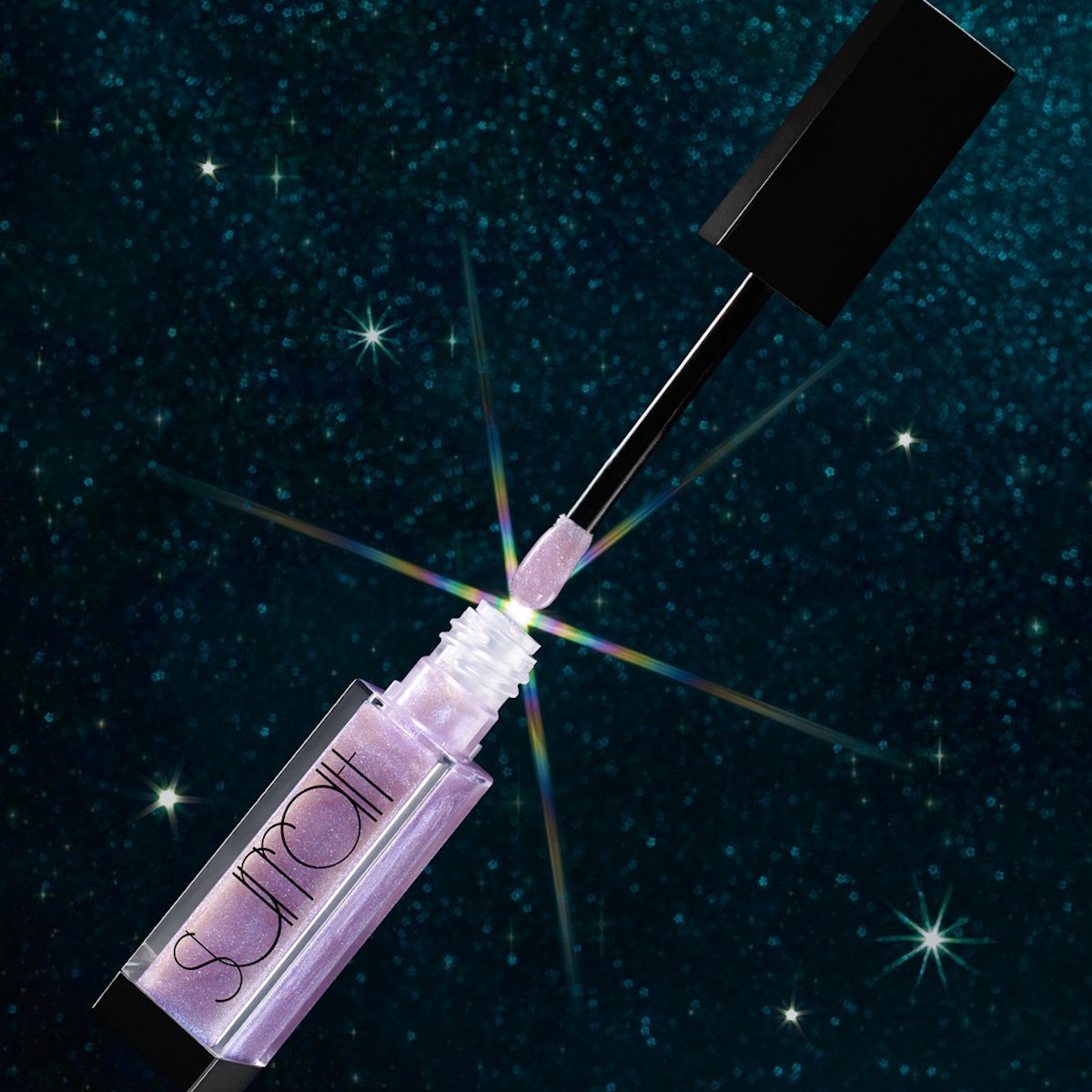 AMETHYSTE - IRIDESCENT SHEER VIOLET WITH DUOCHROME SHIMMER - high shine lip gloss in iridescent sheer violet shade 